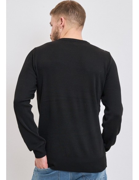Pull homme noir tendance mode