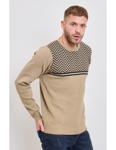 Pull homme noir tendance mode 2