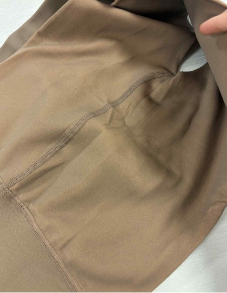 Collant polaire couleur peau