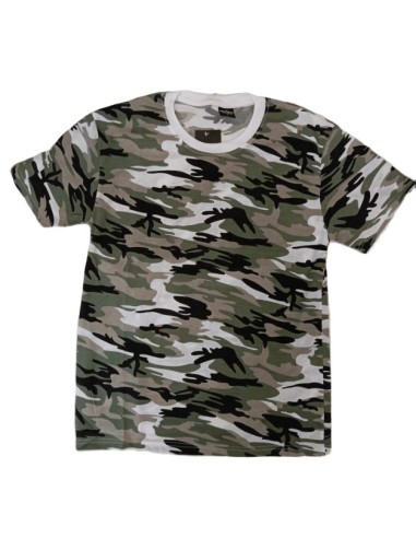 T-shirt homme camouflage clair