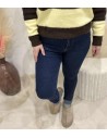 Jeans skinny bleu brut femme