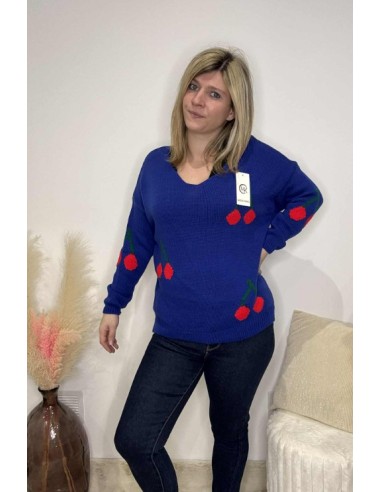 Pull femme cerise tendance mode fashion