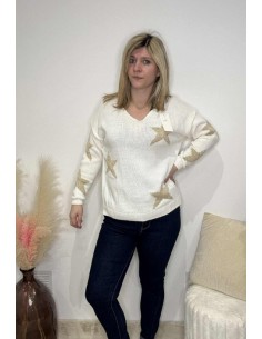 Pull femme Etoile doré tendance mode