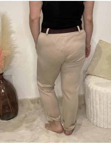 Pantalon coupe droite femme tendance mode