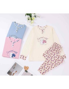 Pyjama coton ourson femme tendance