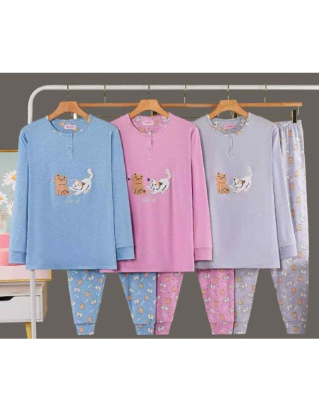 Pyjama chat femme