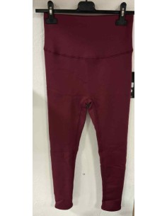 Legging polaire femme bordeaux