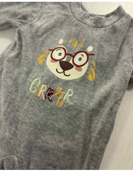 Grenouillère bébé grise Tom&Kiddy