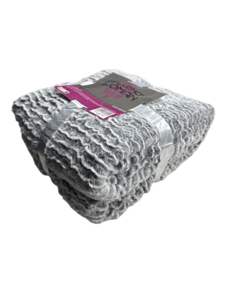 Plaid fausse fourrure doublé sherpa