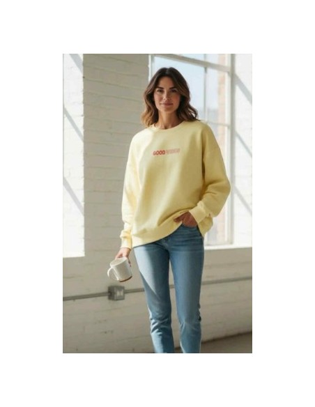 Sweat Good Vibes jauen tendance oversize