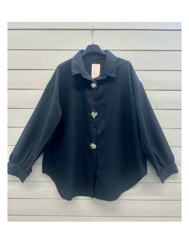Chemise femme bijoux tendance oversize