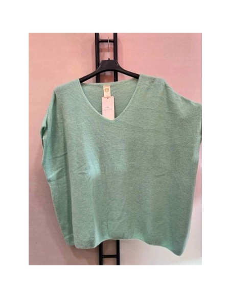 Pull sans manche femme oversize