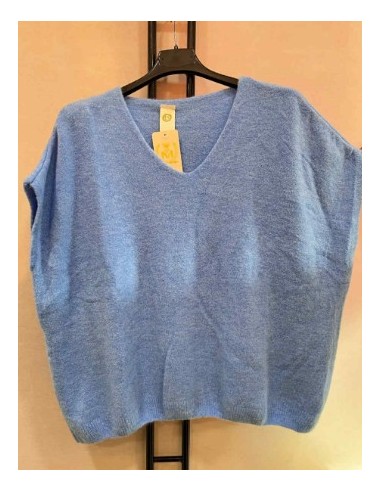 Pull sans manche femme oversize