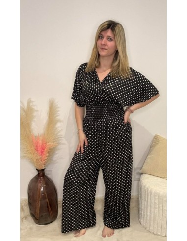 Combinaison femme à pois magique