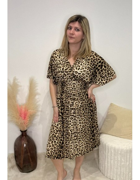 Robe mi-longue magique pour femme