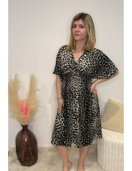 Robe mi-longue magique pour femme