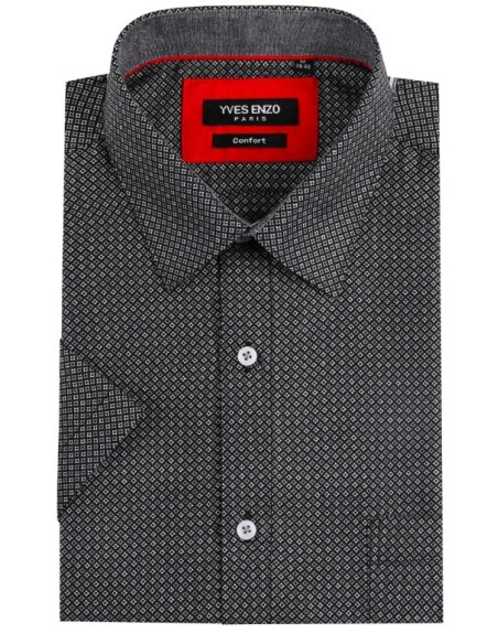 Chemise manche courte homme losange