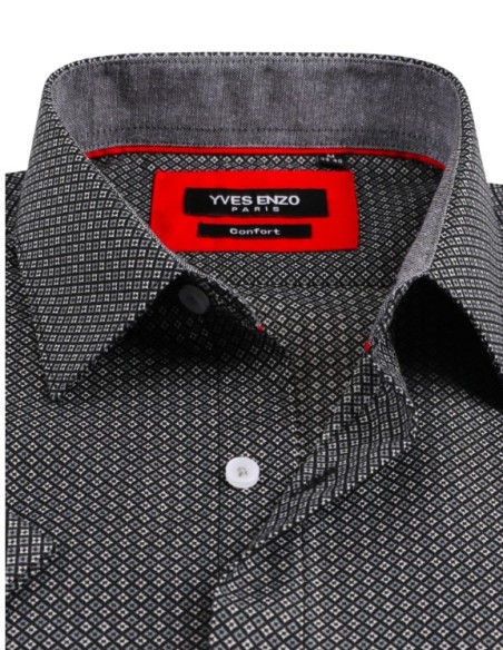 Chemise manche courte homme losange