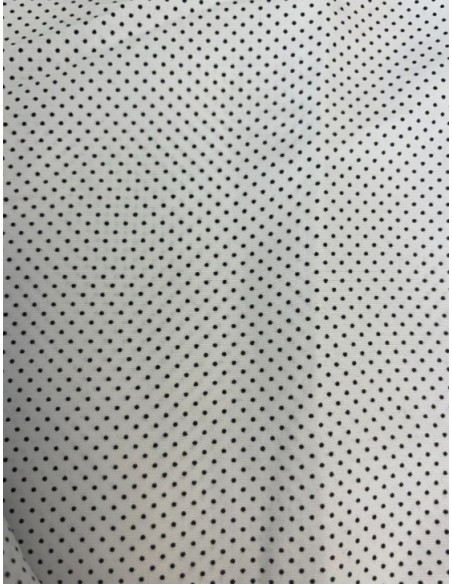Chemise homme manche longue blanche à pois