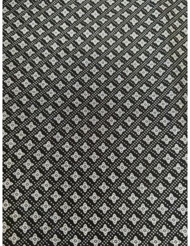 Chemise manche courte homme motif fond noir