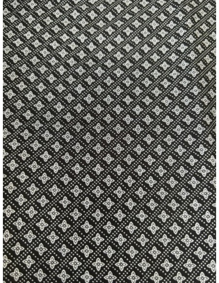 Chemise manche courte homme motif fond noir