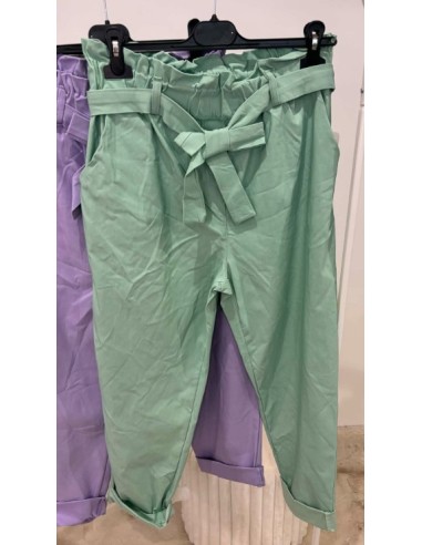 Pantalon femme kaki et camel