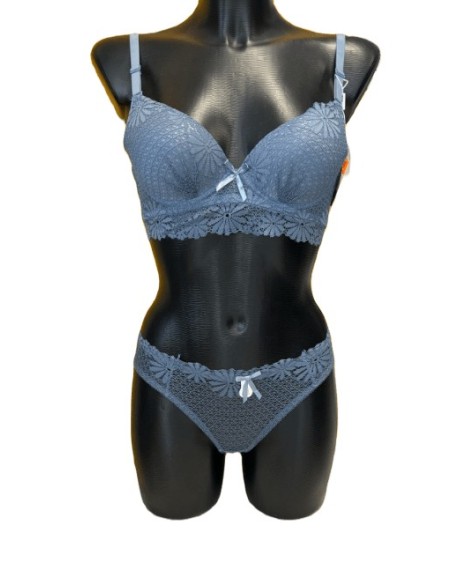Ensemble sous vêtement bleu jeans