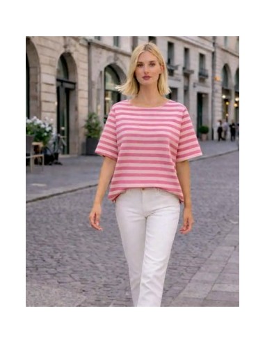 T-shirt marinière femme 100% coton