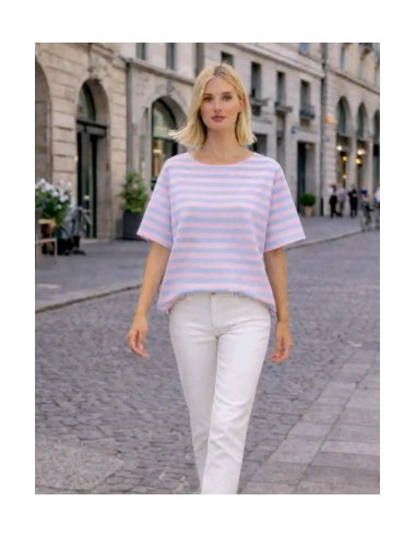 T-shirt marinière femme 100% coton