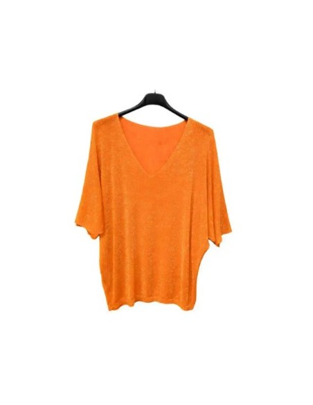 T-shirt pailleté oversize femme tendance mode