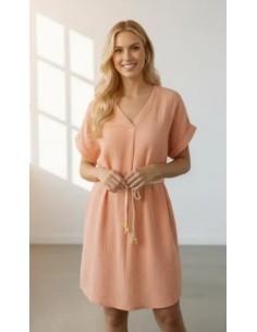 Robe courte Emily (gaze de coton)