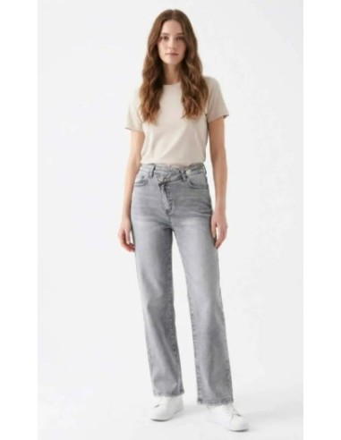 Jeans asymétrique femme du 36 au 44