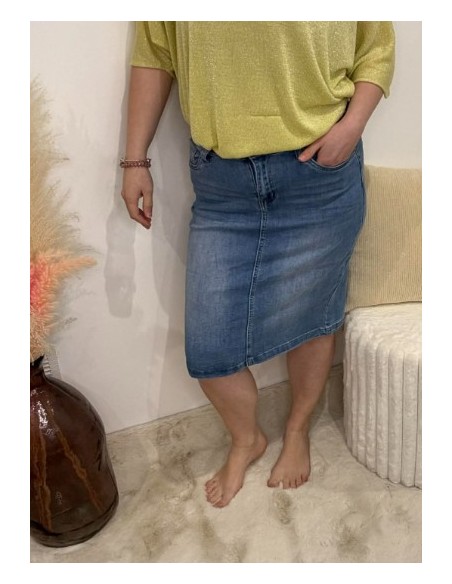 Jupe en jeans femme