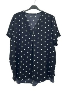 T-shirt à pois oversize pour femme fashion 2