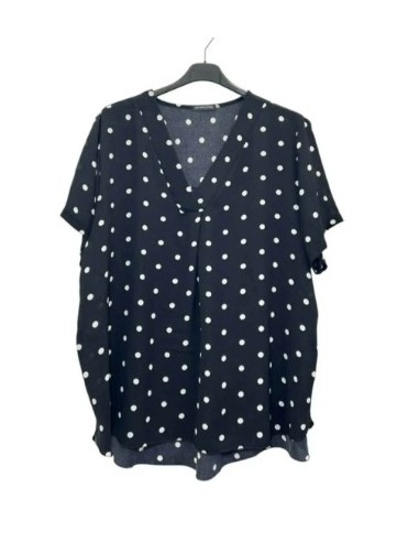 T-shirt à pois oversize pour femme fashion