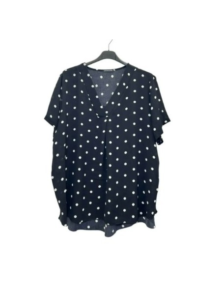 T-shirt à pois oversize pour femme fashion