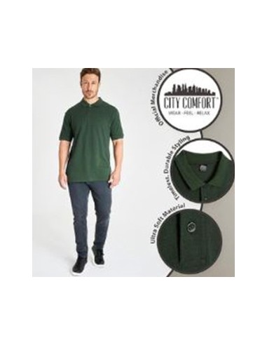Polo homme uni kaki