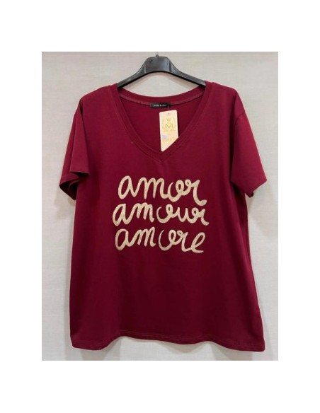 T-shirt blanc femme avec détaille bichette good vibes