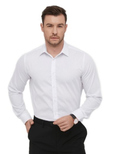 Chemise homme manche longue blanche