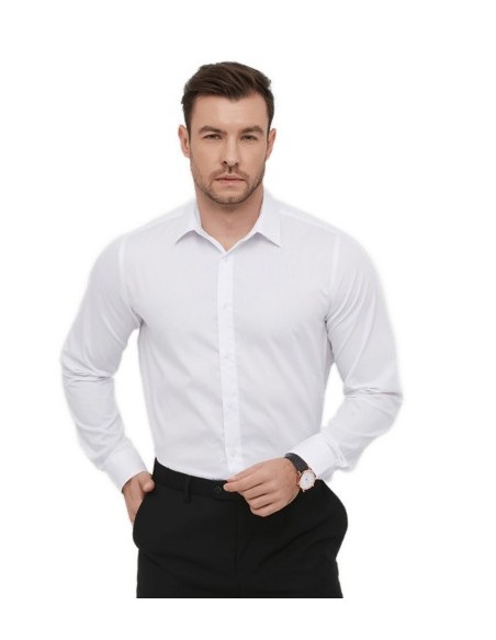 Chemise homme manche longue blanche