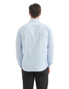 Chemise manche longue bleu clair 2