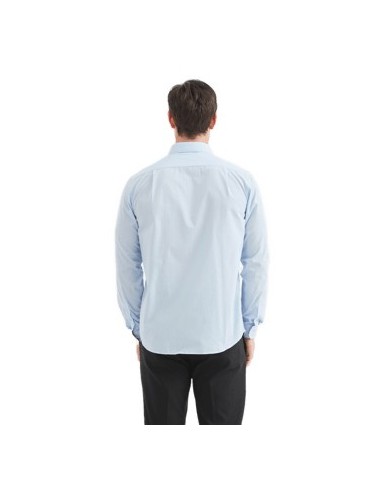 Chemise manche longue bleu clair