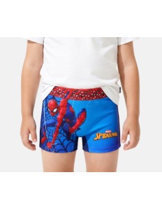Maillot de bain boxer Spiderman bleu