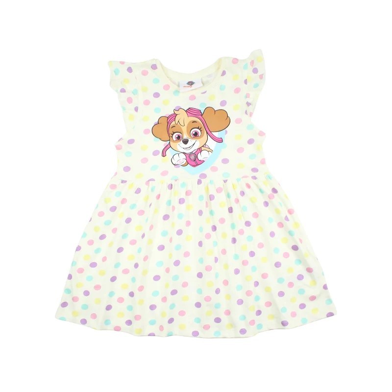 Robe jaune Paw Pawtrol Stella à pois colorés