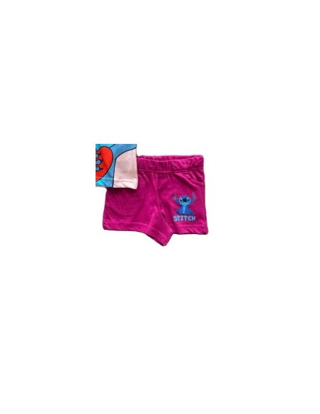 Ensemble short Stitch violet