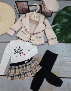 Ensemble 4 pièces "love you"