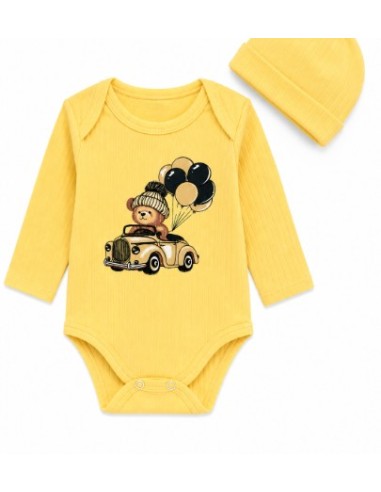 Ensemble body et pantalon jaune