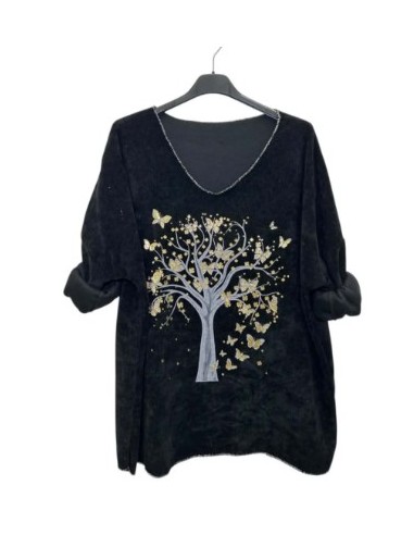 Pull velours assia