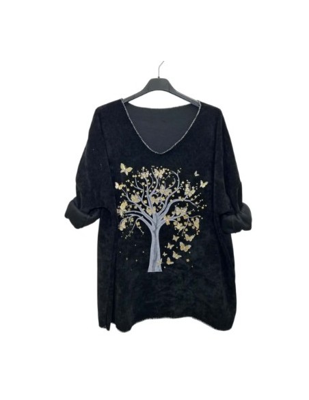 Pull velours assia