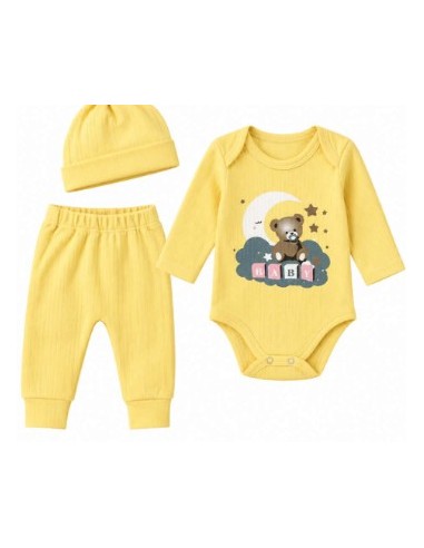Ensemble body et pantalon jaune